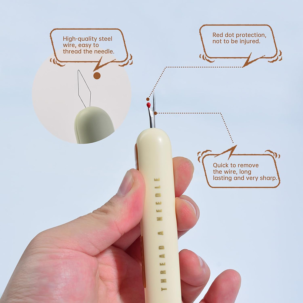 2 in 1 Needle Threader Seam Ri – обзор и цена Embroidery Removal Tool
