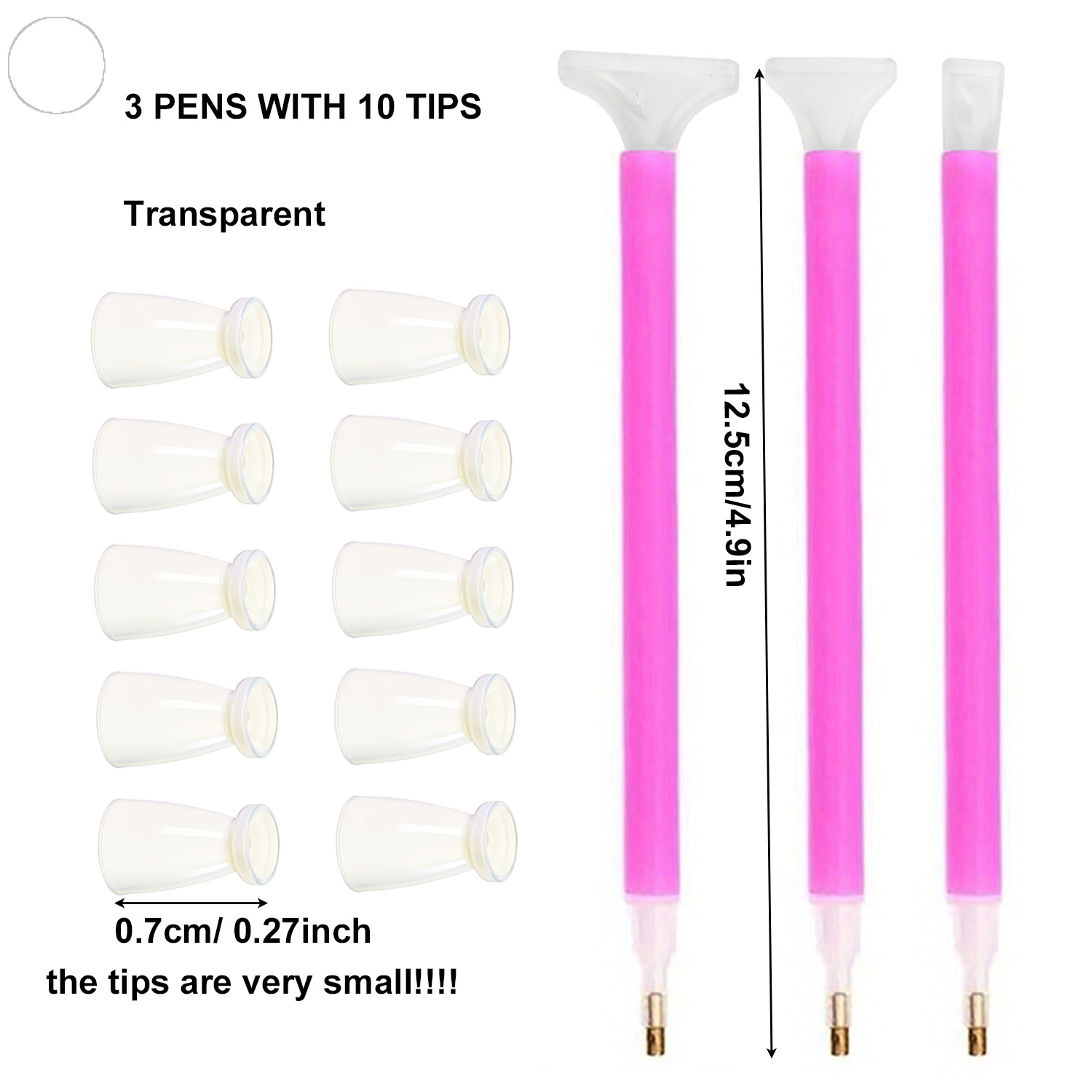 10 Silicone Tips & 3 Pens Diam – обзор и цена Embroidery Needle Pen