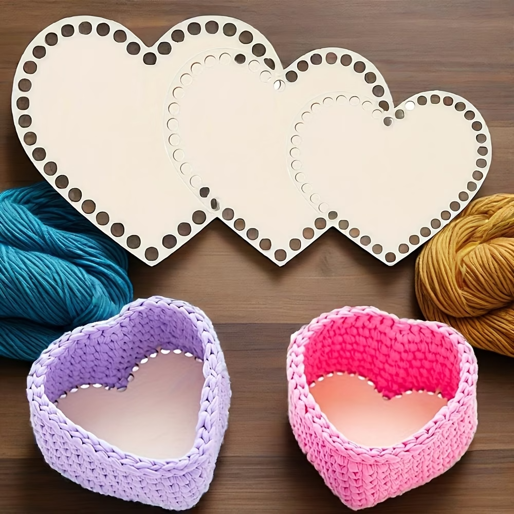 3pcs Heart-Shaped Crochet Bask – обзор и цена Embroidery Hoop