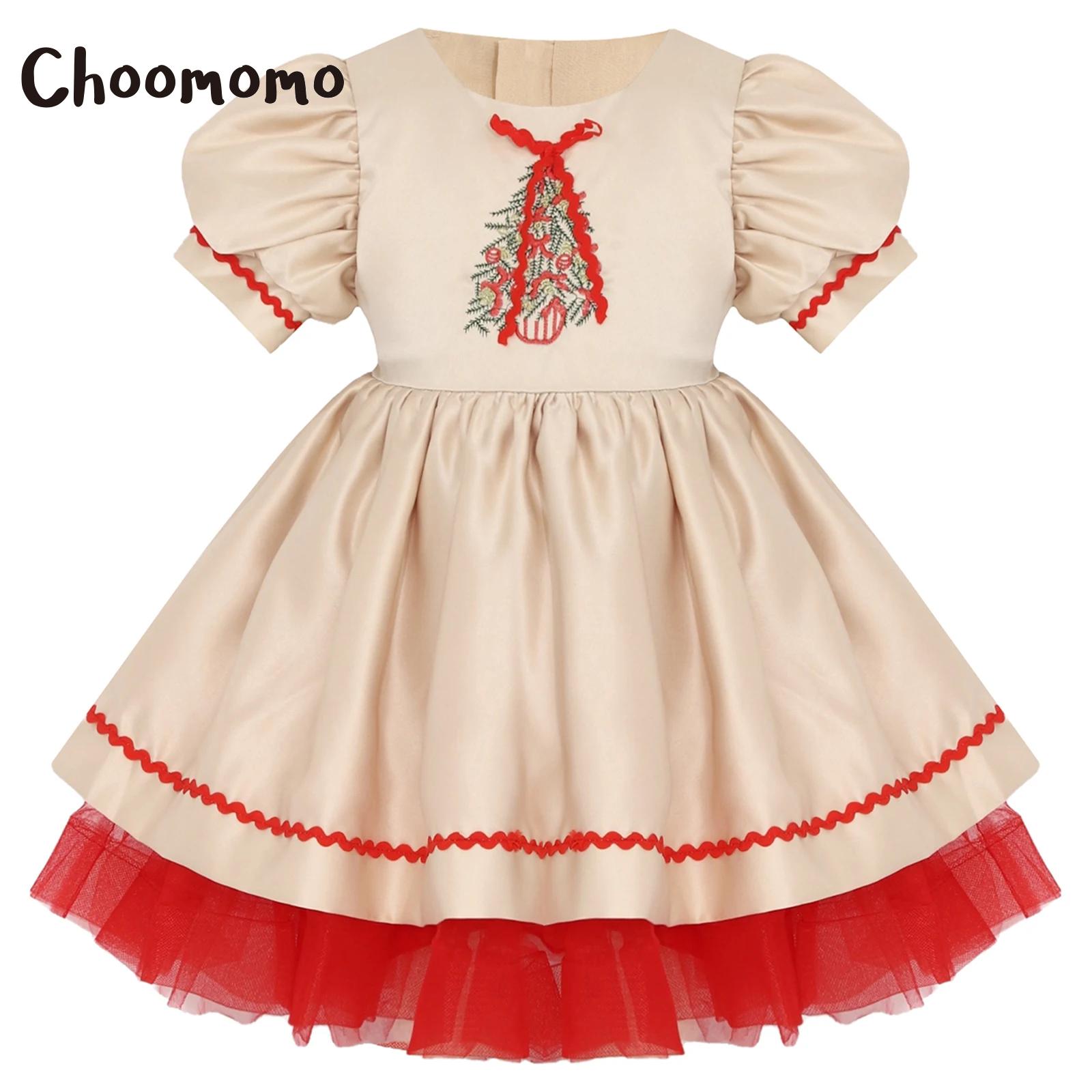 Kids Girls Christmas Santa Dre – обзор и цена Embroidery Xmas