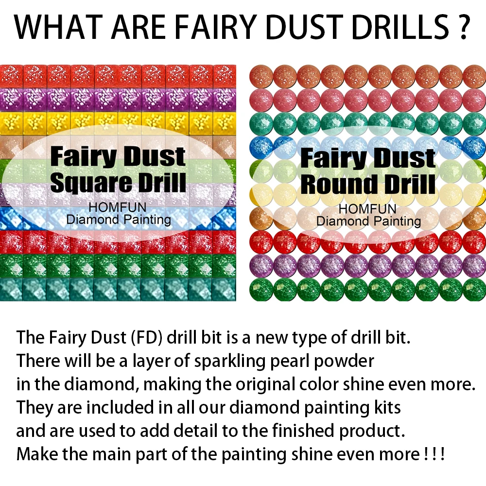 HOMFUN Fairy Dust Full Diamond – обзор и цена Embroidery Egg