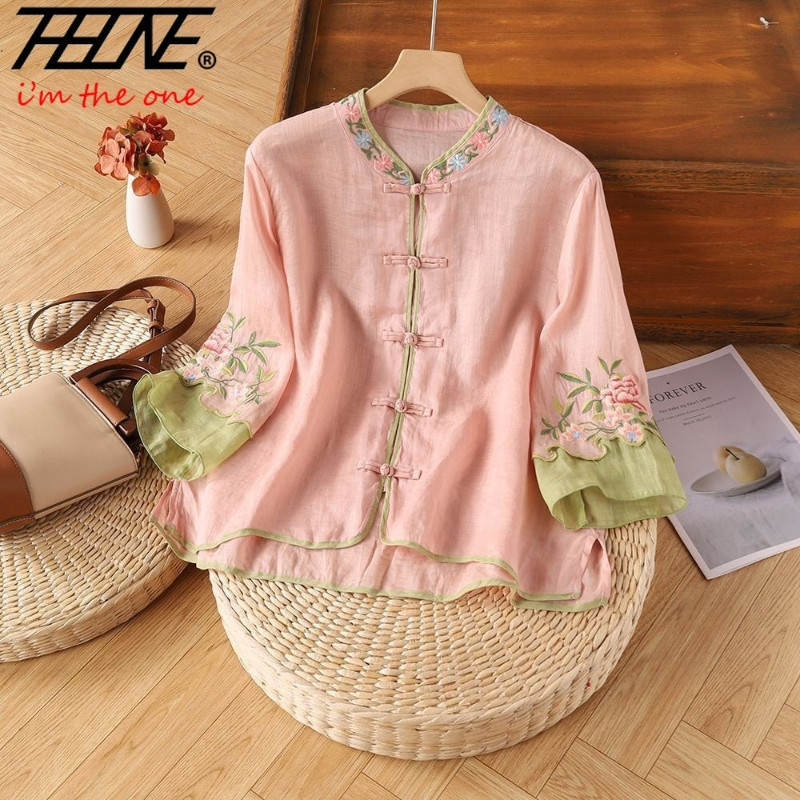 THHONE Embroidery Blouse Shirt – обзор и цена Embroidery Baju