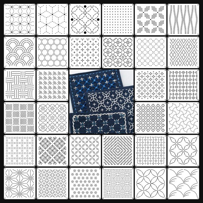 9/32Pcs Sashiko Embroidery Tem – обзор и цена Embroidery Service