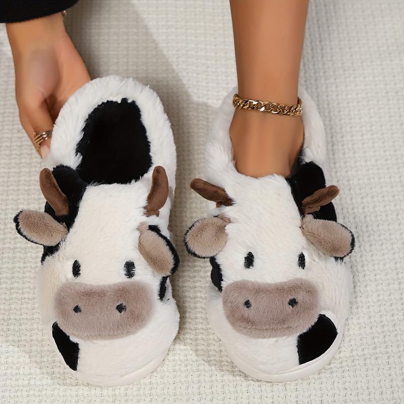 Soft Cow Slippers for Women -  – обзор и цена Embroidery Cotton