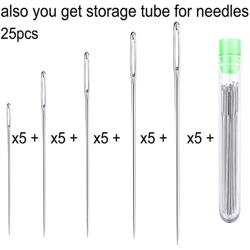 25 Pcs Large Eye Stitching Nee – обзор и цена Embroidery Needles