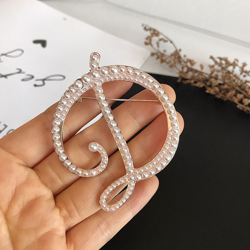 English Letters A-Z Pearl Broo – обзор и цена Embroidery Letter M