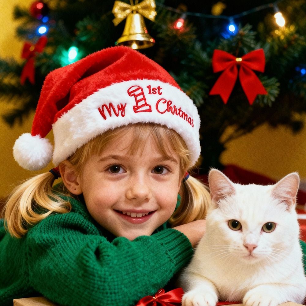 Christmas Holiday Gift Hat soc – обзор и цена Embroidery Xmas