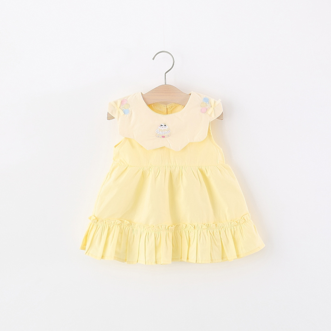 Toddler Girl Yellow Cotton Dre – обзор и цена Embroidery Yellow Dress