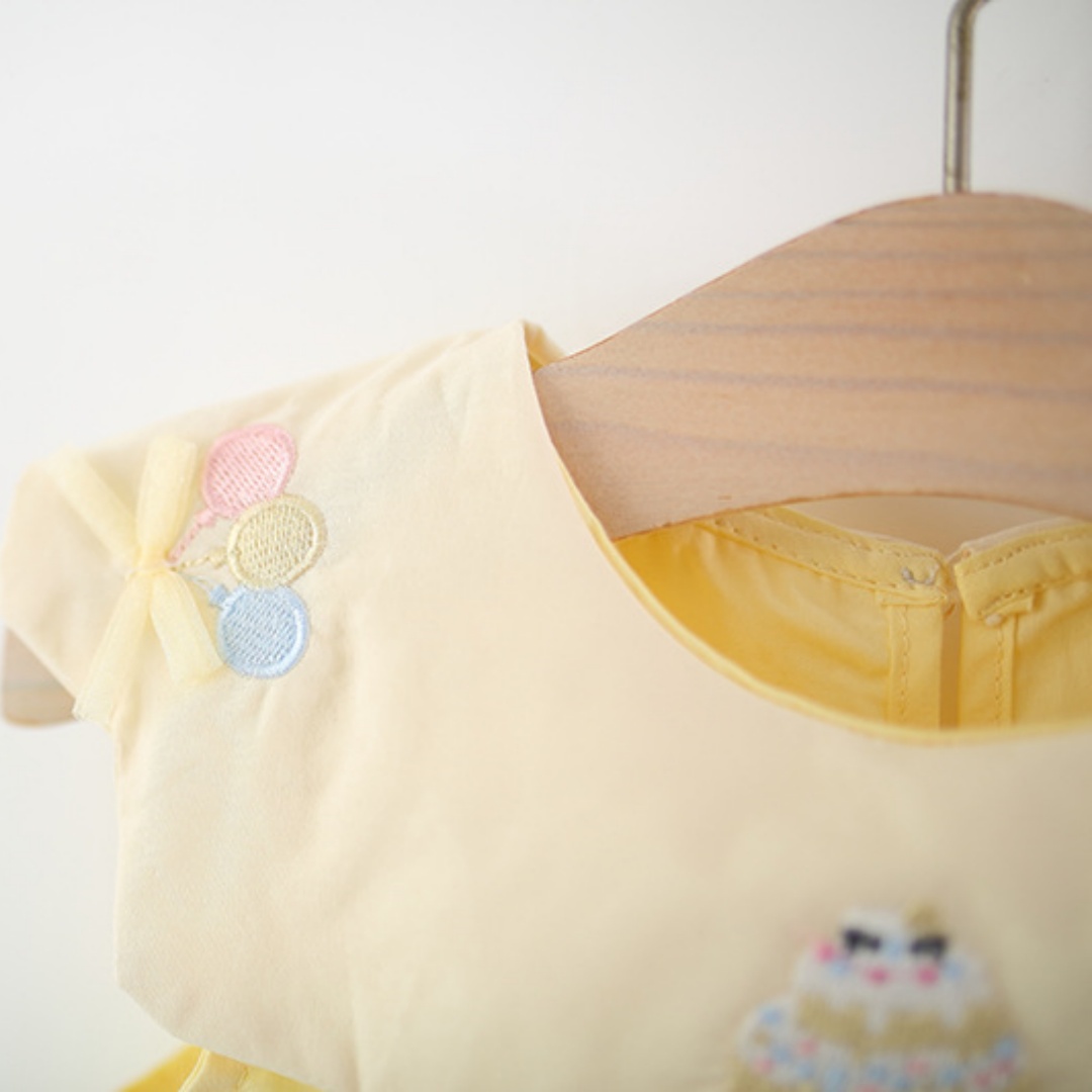 Toddler Girl Yellow Cotton Dre – обзор и цена Embroidery Yellow Dress