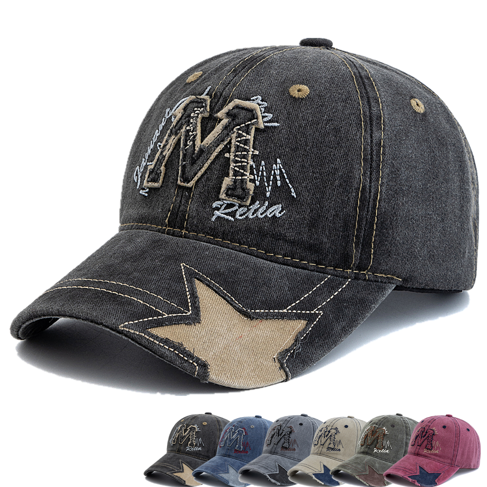 Hot Sale Unisex Retro Baseball – обзор и цена Embroidery Letter M